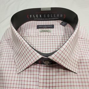 Men Dress Shirt Regular Fit Stretch